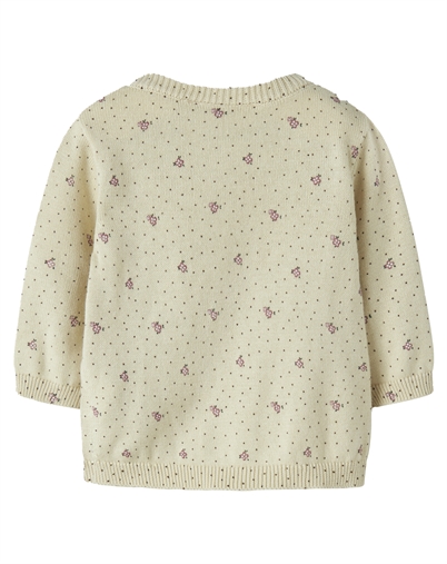 Name It - NBFHide Strik Cardigan - Almond Milk